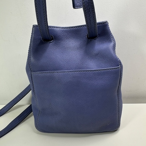 Coach Vintage - Sonoma 2-Handle Bucket Bag 4923, Pebbled - Periwinkle, USA 90s - Picture 3 of 14